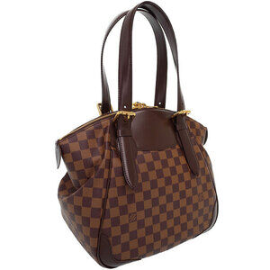 Louis Vuitton Shoulder Ebene Bag Brown Damier Verona
